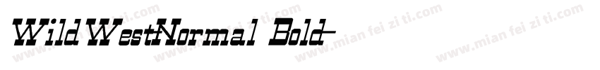 WildWest-Normal Bold字体转换